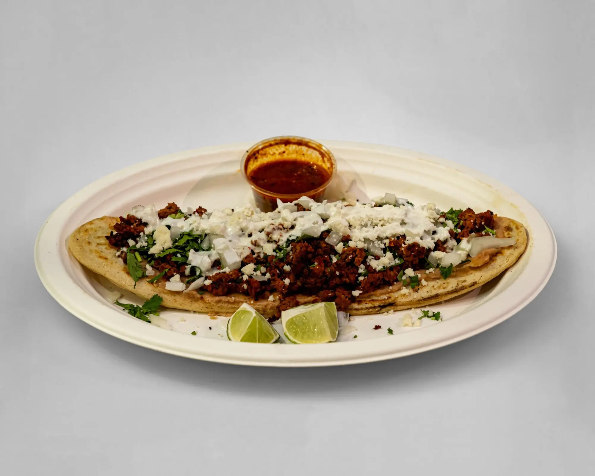 Huaraches with Chorizo