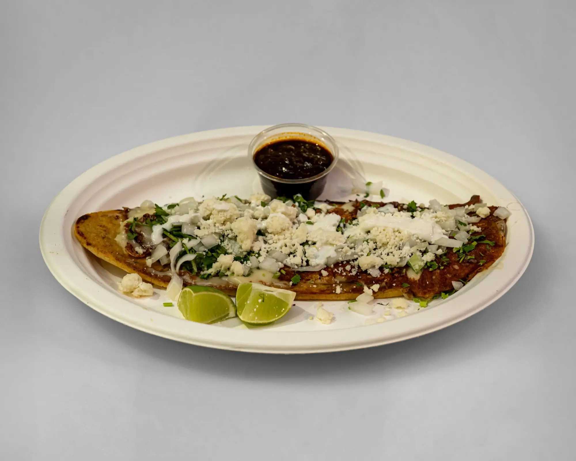 Huaraches with Melted Cheese